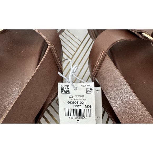 Old Navy Women’s Strappy O-Ring Sandals Brown Size 7 NWT - Picture 7 of 8